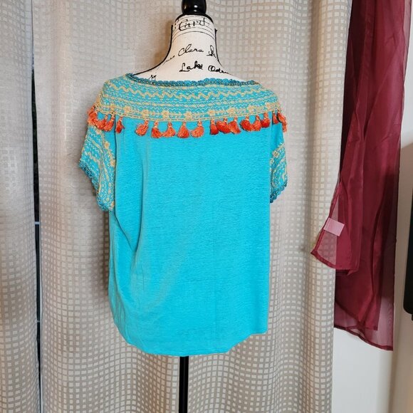 Calypso St. Barth 100% Linen Top - Size XS - Picture 3 of 10